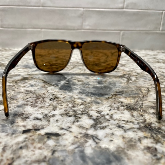 Polarized Ray-Ban Boyfriend Sunglasses in Light Brown Havana - Picture 4 of 10